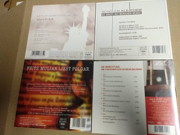 4x CD Literatur Schnitzler Scholem Alejchem Fritz Muliar Helmut Qualtinger Hörbuch