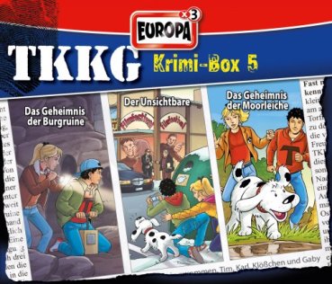 TKKG Krimi-Box 5 - 3 CD Hörspiel Geheimnis Bergruine, Unsichtbare, Geheimnis Moorleiche