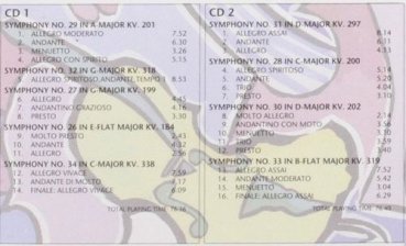 Mozart Sinfonien 26-34 Vol.3 2 CD