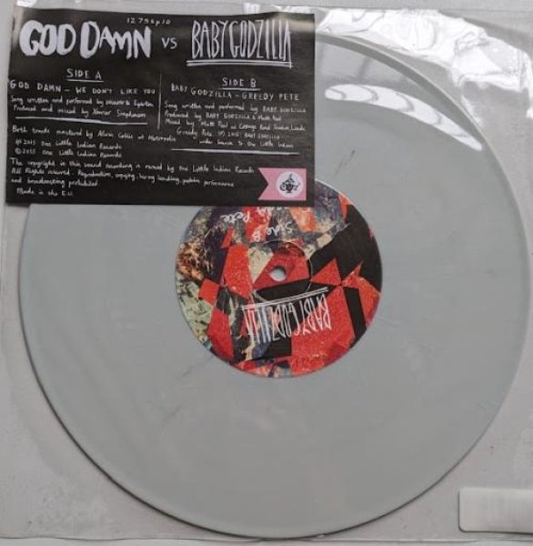 Vinyl LP 10" Si - God Damn vs Baby Godzilla Grey Vinyl