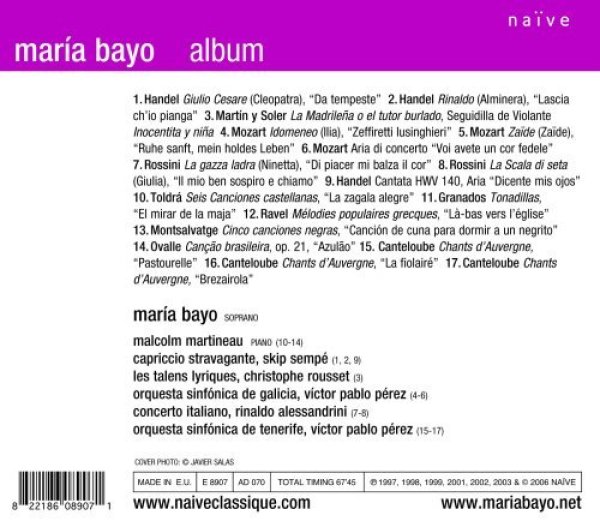 Maria Bayo - Opern Arien Album - CD