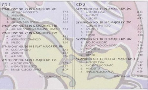 Mozart Sinfonien 26-34 Vol.3 2 CD